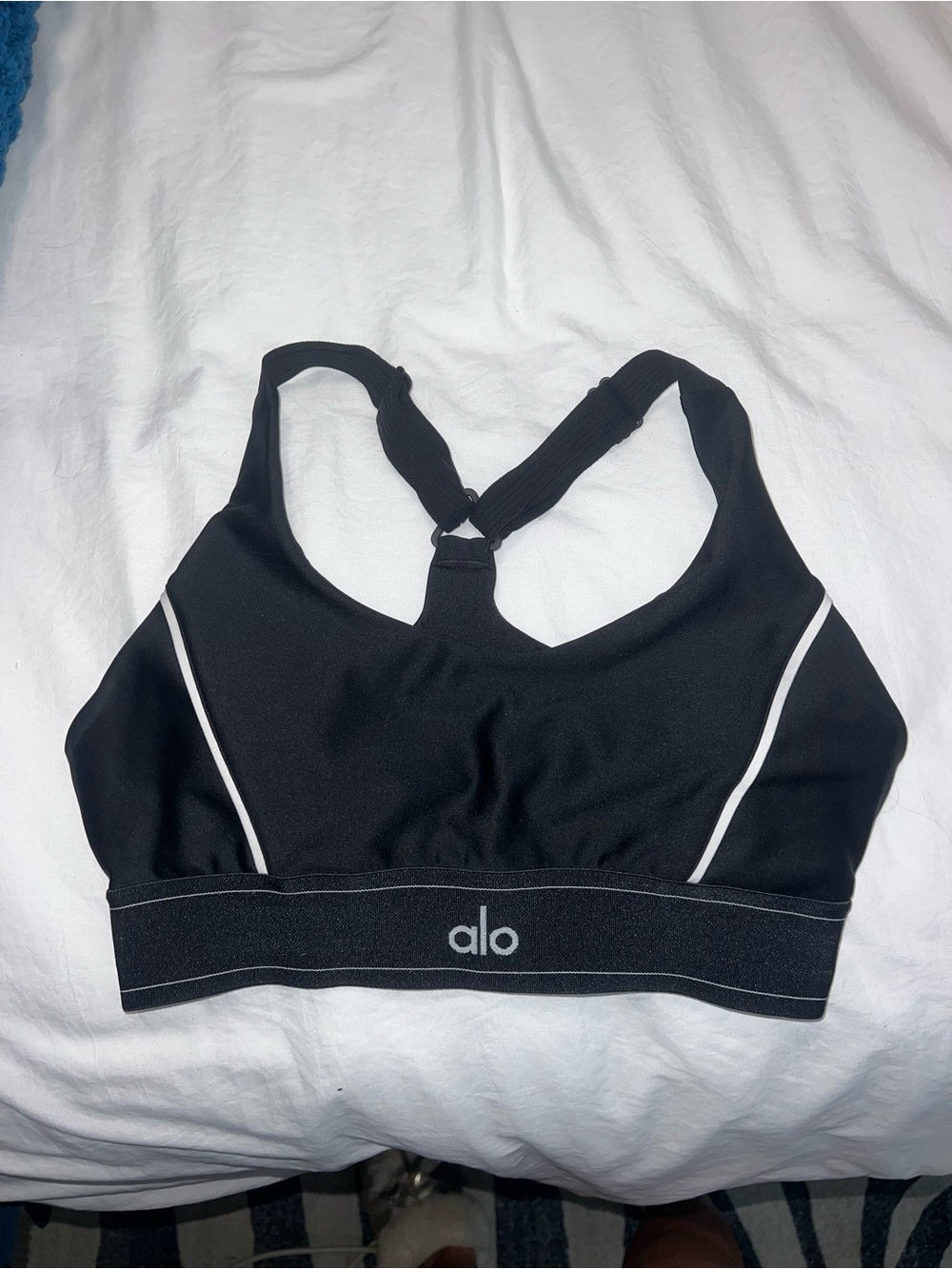 Alo Women's Black Sports Bra Top